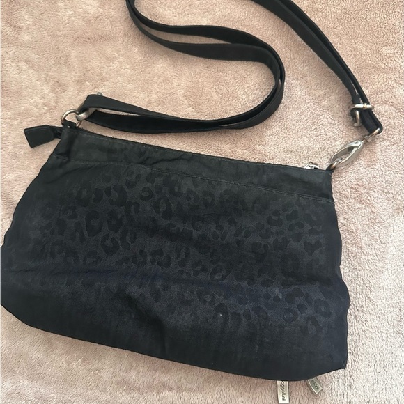 Baggallini purse black and leopard print - Picture 2 of 4